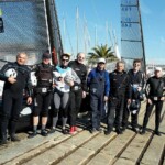 Participants stage Hyères 2017 Photo d'équipe de classistes après une régate.