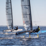 Benoit Marie et Mikael
National classe A 2018 Des catamarans de classe A lors d'une régate.